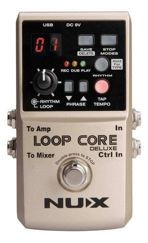 Pedal De Efecto Nux Loop Core Deluxe Dorado