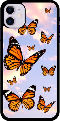 Funda Para Celular Uso Rudo Mariposas Dama #7