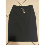 Falda Negra Marca Banana Republic Nueva Talla 2