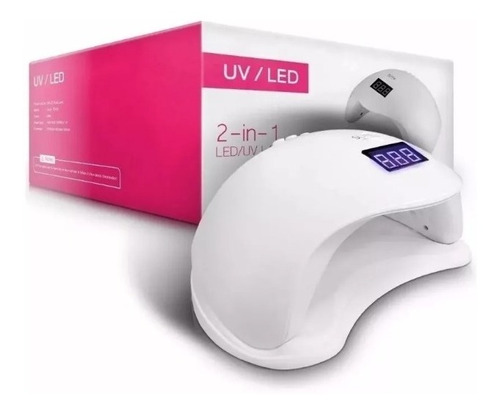 Lampara Led Ultravioleta Uñas Profesional Secado 48 Watts