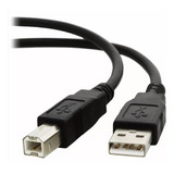 Cable Usb A-b 5 Metros Para Impresora Y Escaners Hp Color Negro