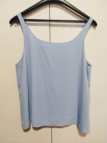 Musculosa Celeste Talle M, Usada.