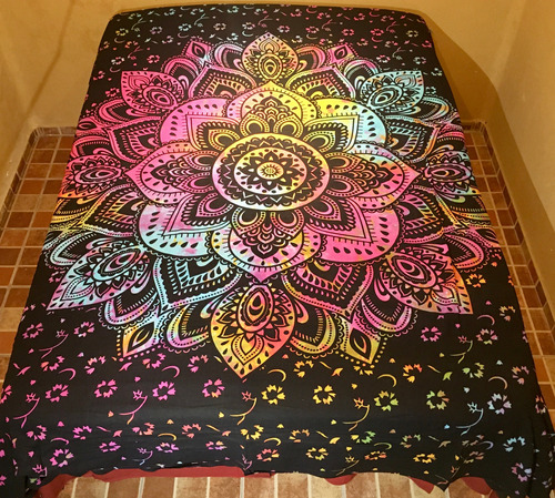 Mandala Tapestry Sabana Sobrecama Cortina2.4m India 78-78b