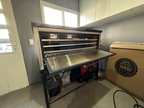 Horno Pastelero Eg 18 Moldes Gas Acero Inoxidable Impecable