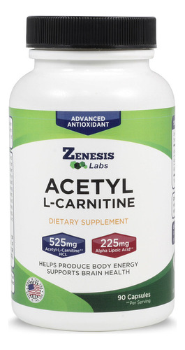 Zenesis Labs Acetil L-carnitina Con Ácido Alfa Lipoico - 90
