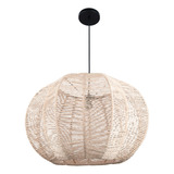 Pendente Balcao Luminaria Fibra Natural Sisal Ps18 Rustico 