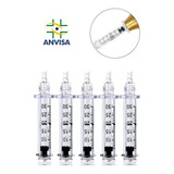 Ampola Para Caneta Pressurizada 0,3ml Com Anvisa Kit C/ 5 Un