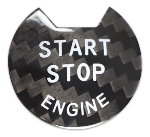 Botón Start-stop En Fibra De Carbono Para Nissan (modelo B)