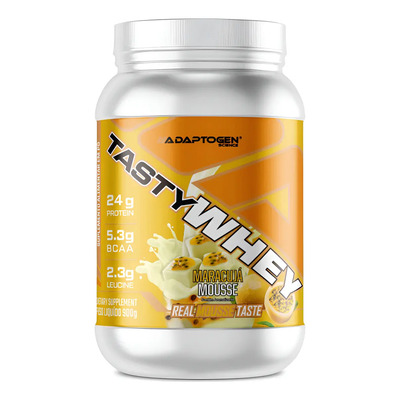 Suplemento Tasty Whey 3w Gourmet Whey Protein Adaptogen Science Pote 900g Sabor Mousse de Maracujá | Frete grátis