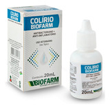 Colirio Biofarm Infecções Oculares Uso Veterinário 20ml