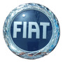 Emblema Logo Insignia Fiat Azul Tipo Original 9,5cm Dimetro Fiat Punto