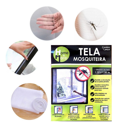 Tela Mosqueteira Anti- Inseto Pernilongo Para Janela