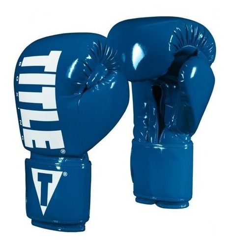 Guantes De Box Title Inferno Bl Velcro 14 Y 16 Palomares Fpx