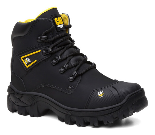 Coturno Bota Catpriime Com C.a Biqueira Pvc Couro Premium 