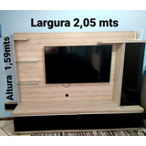 Estante Tv Até 50 Pol Home Theater 02 Gavetas E 01 Porta