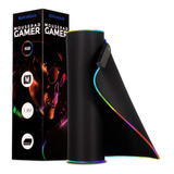 Mouse Pad Rgb Gamer Grande 80x30 Speed Iluminado Led Efeitos