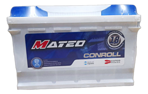 Batería Mateo 12x75 Amp Reforzada Envio Gratis Original 