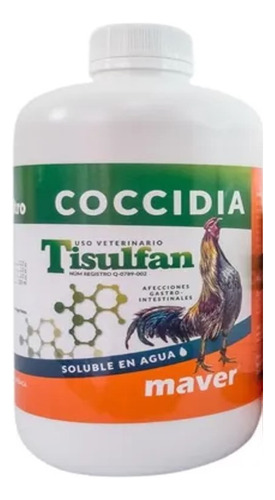 Tisulfan 250 Ml//contra La Coccidiosis // P/gallos Gallinas