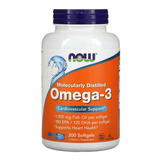 Omega 3 Fish Oil Óleo De Peixe -1000mg 200 Softgel Now Foods