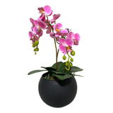 Planta Artificial Orquídea Silicone 3d Super Realista