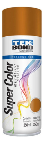 Pintura Secado Rápido Metalizada Cobre Tek Bond 350 Ml 