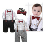 Elegante Conjunto De Fiesta Para Niño Con Pantalón De Camisa