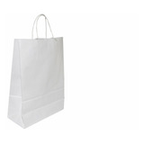 Bolsas De Papel Blancas Con Manija (36x26x12) X 100 Unidades