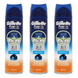 Kit 3 | Gel Barbear Gillette Fusion Proglide Hidratante