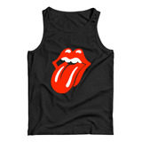 Musculosa Negra Algodon Rock Internacional Bandas Todas