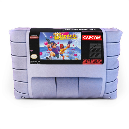 Cojín Snes Super Buster Bros 30x20cm Vudú Love