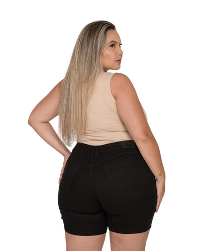 Bermuda Sarja Feminina Meia Coxa Plus Size - 38087