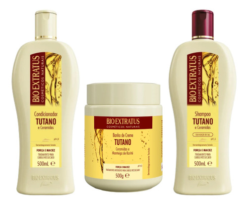 Bio Extratus Tutano Kit 3 Produtos 500ml Cabelo Ressecado