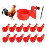 Tazas De Agua De Pollo, 12 Piezas De Comedero Automtico De A