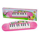 Brinquedo Meu Teclado Rosa Princesas Com Músicas Dm Toys