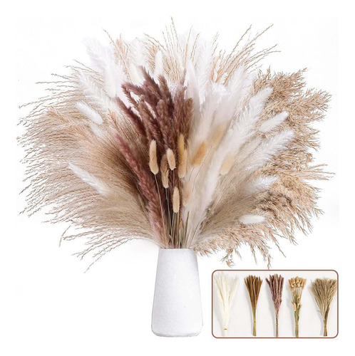 Pampas Secas 120pcs Plantas Decorativas Flores Artificiales