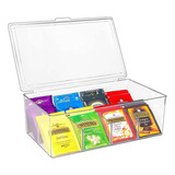 Caja Para Té Con 8 Compartimentos, Con Tapa Organizador Caja