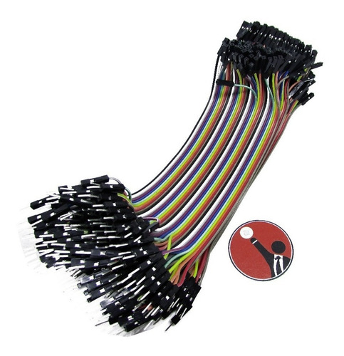 40 Cables 20cm Pack Protoboard Dupont Macho Hembra Arduino