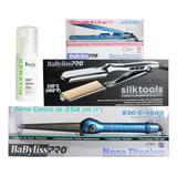 Plancha Silktools Babsk123es + Ferro+miniplancha Babylisspro