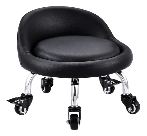 Lanstics Taburetes De Asiento Bajo Con Ruedas, Silla De Cuer