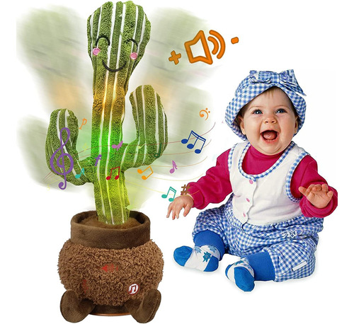 Miaodam Dancing Cactus Baby Toy Volume Talking Cactus Toy, R