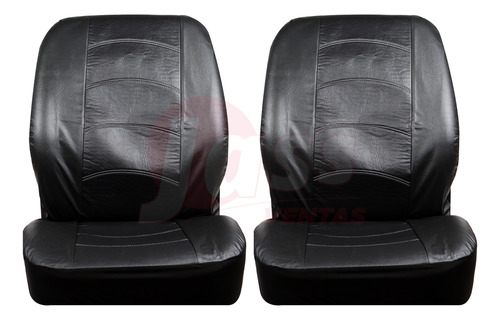 Funda Cubre Asiento Simil Cuero 2 Butacas Delanteras Auto Camioneta