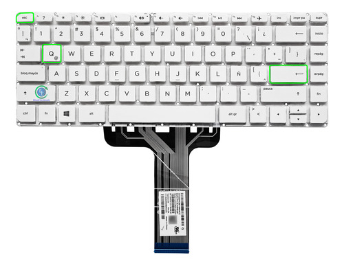 Teclado Para Hp 14-ax028la 14-ax002la 14-ax005la 14-ax 14-cb