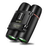 Binocular Largavista Prismatico Mini 30x60 Caza Avistaje Color Negro