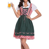 Ropa De Sirvienta Femenina Oktoberfest Cosplay Uniforme Ve