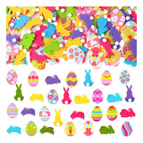 300 Pegatinas De Pascua Con Diseño De Huevo De Conejo, Pegat