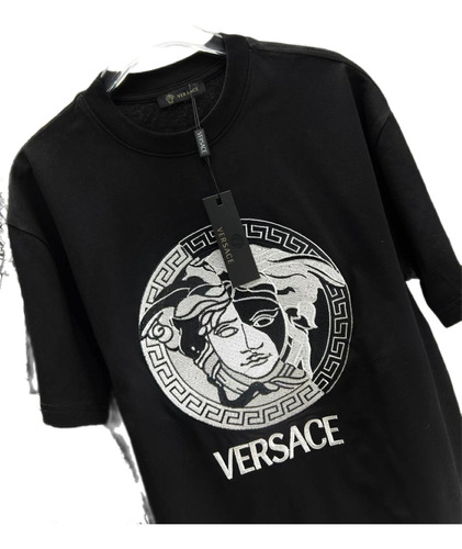 Camseta Versace Medusa Bordado Hombre 