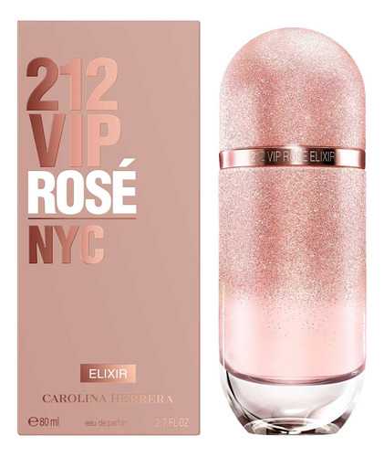 Carolina Herrera 212 Vip Rosé Elixir Edp 80ml  Para Mujer.