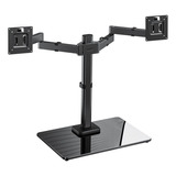  Soporte Monitor Doble Montaje Vesa Giratorio Con Base