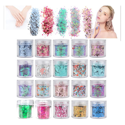 12 Colores Glitter Lentejuelas Con Brillo Decoración Uñas | MercadoLibre