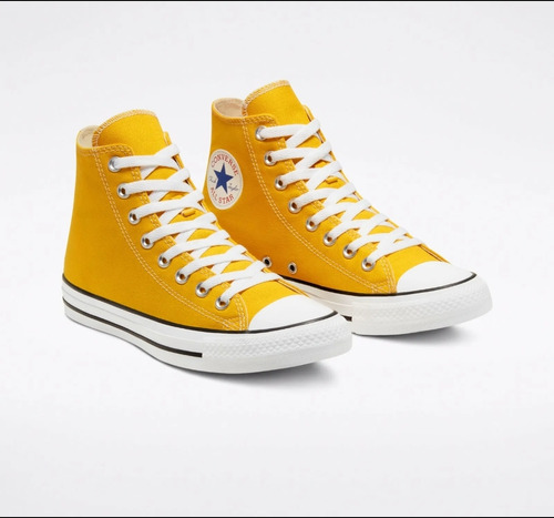 Tennis Bota Color Amarillo Unisex Converse Original En Caja